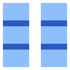 Dashboard Vertical Rectangle Thirds Icon from Sharp Flat Set