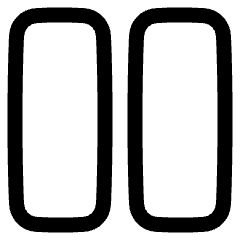 Dashboard Vertical Rectangle Icon from Plump Line Set