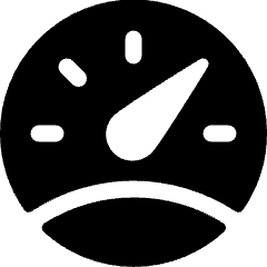 Gauge Dashboard 1 Icon from Ultimate Bold Set