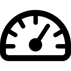 Gauge Dashboard Alternate Icon from Ultimate Bold Set