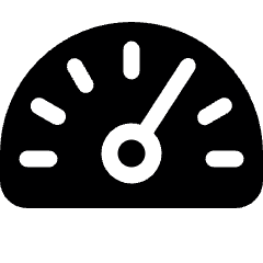 Gauge Dashboard Icon from Ultimate Bold Set