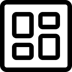 Layout Dashboard 1 Icon from Ultimate Regular Set