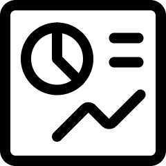 Pie Line Graph Icon from Ultimate Regular Set