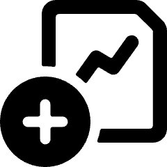Data File Add Icon from Ultimate Bold Set