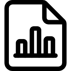 Data File Bars Icon from Ultimate Regular Set