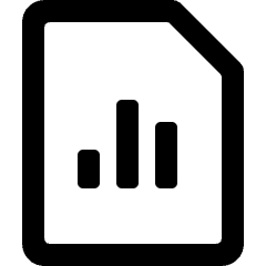 Data File Bars Alternate Icon from Ultimate Bold Set