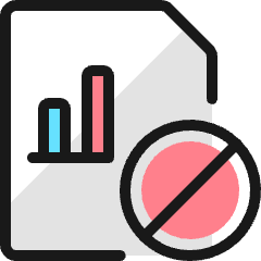 Data File Bars Disable Icon from Ultimate Colors Set