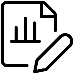 Data File Bars Edit Icon from Ultimate Light Set