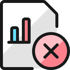 Data File Bars Remove Icon from Ultimate Colors Set