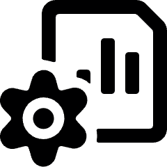 Data File Bars Settings Icon from Ultimate Bold Set