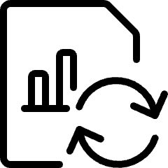Data File Bars Sync Icon from Ultimate Light Set