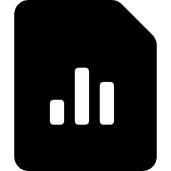 Data File Bars Icon from Ultimate Bold Set