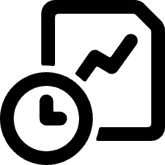 Data File Clock Icon from Ultimate Bold Set