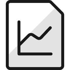 Data File Graph Icon from Ultimate Colors Set