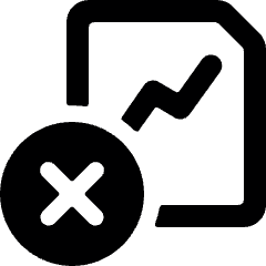 Data File Remove Icon from Ultimate Bold Set
