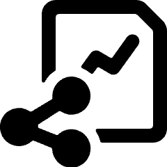 Data File Share Icon from Ultimate Bold Set