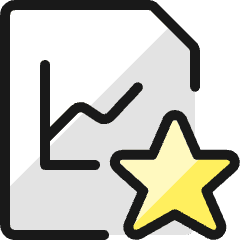 Data File Star Icon from Ultimate Colors Set