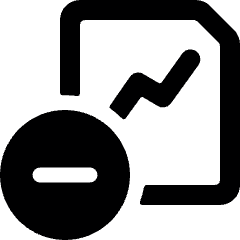 Data File Subtract Icon from Ultimate Bold Set