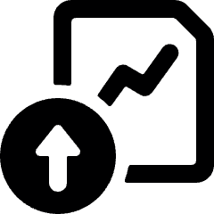 Data File Upload Icon from Ultimate Bold Set