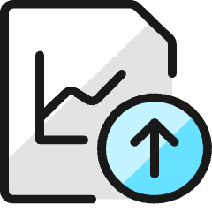 Data File Upload Icon from Ultimate Colors Set