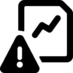 Data File Warning Icon from Ultimate Bold Set