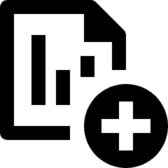 Stock Records Add Icon from Nova Line Set
