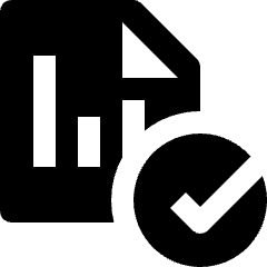 Stock Records Check Icon from Nova Solid Set