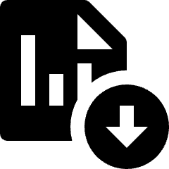 Stock Records Download Icon from Nova Solid Set