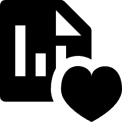 Stock Records Favourite Heart Icon from Nova Solid Set