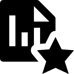 Stock Records Favourite Star Icon from Nova Solid Set