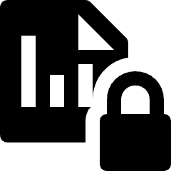 Stock Records Lock Icon from Nova Solid Set