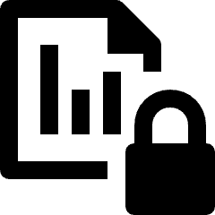 Stock Records Lock Icon from Nova Line Icons Set