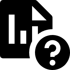 Stock Records Question Icon from Nova Solid Set