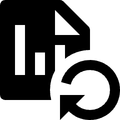 Stock Records Return Icon from Nova Solid Set