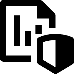 Stock Records Security Shield Icon from Nova Line Set