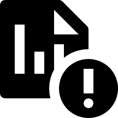 Stock Records Warning Icon from Nova Solid Set