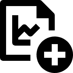 Stock Statistics Add Icon from Nova Line Set