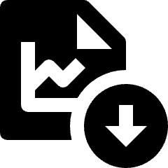 Stock Statistics Download Icon from Nova Solid Set