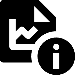 Stock Statistics Information Icon from Nova Solid Set