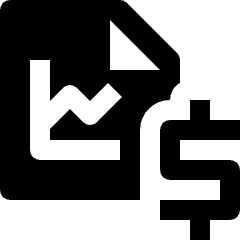 Stock Statistics Money Fund Icon from Nova Solid Set