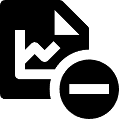 Stock Statistics Remove Subtract Icon from Nova Solid Set