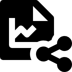 Stock Statistics Share Icon from Nova Solid Set