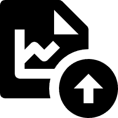 Stock Statistics Upload Icon from Nova Solid Set