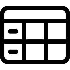 Workflow Data Table 2 Icon from Ultimate Regular Set