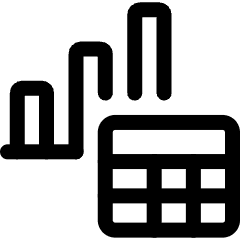 Workflow Data Table Bar Graph Icon from Ultimate Regular Set