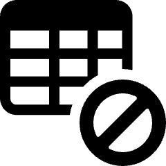 Workflow Data Table Block Icon from Ultimate Bold Set