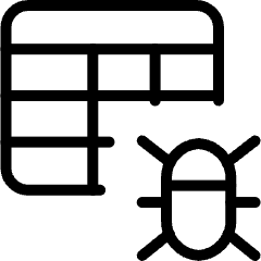 Workflow Data Table Bug Icon from Ultimate Light Set