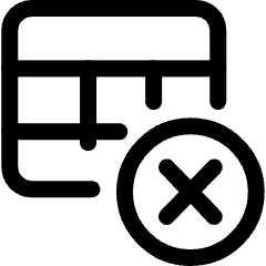 Workflow Data Table Close Icon from Ultimate Regular Set
