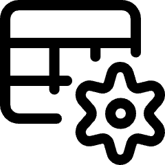 Workflow Data Table Cog Icon from Ultimate Regular Set