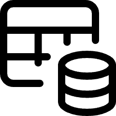 Workflow Data Table Database Icon from Ultimate Regular Set